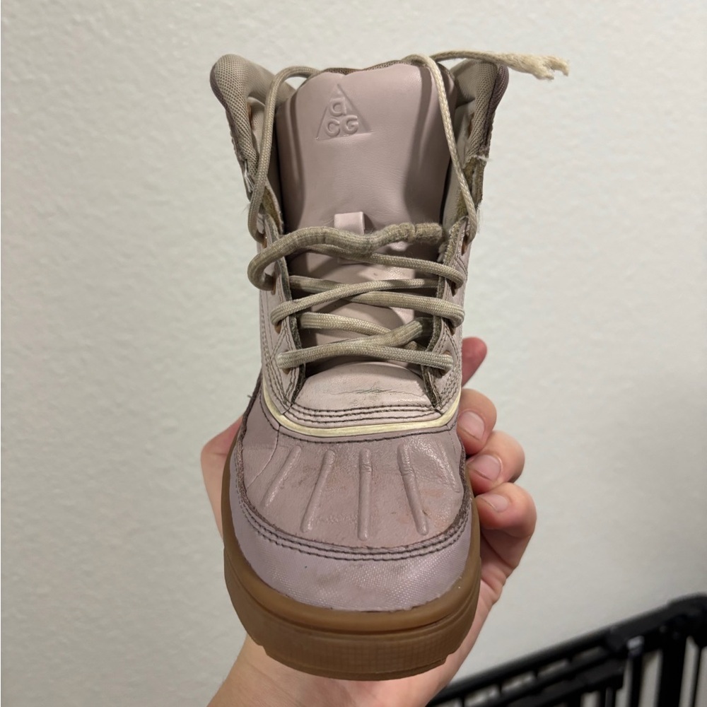 Nike Mauve/Pink High-Top Sneaker with Gum Sole - Picture 2 of 9